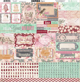 BoBunny Madeleine 12x12 Sticker Sheet