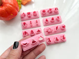 Bookshelf Filler Halloween Micro Cutter Collection Polymer Clay  Cutter • Fondant Cutter • Cookie Cutter