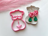 Woman Torso  Trinket Dish Cutter | Trinket Dish Clay Cutter | Coaster Polymer Clay Cutter