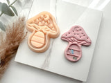 Mushroom Bookcase Polymer Clay Cutter • Clay Cutter