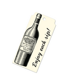 Canvas Corp Tags - Wine Bottle