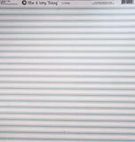 Canvas Corp Blue & Ivory Ticking Paper