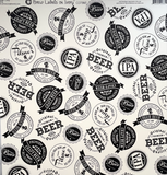 Canvas Corp Brew Labels on Ivory Paper