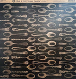 Canvas Corp Black & Kraft Spoons Reverse Paper