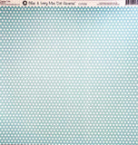 Canvas Corp Blue & Ivory Mini Dot Reverse Paper