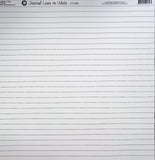 Canvas Corp Journal Lines on White