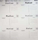 Canvas Corp black & White Postcards