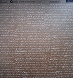 Canvas Corp White & Kraft French Script Paper