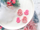Christmas Gingerbread Boy Gingerbread Girl Pair Polymer Clay Cutter