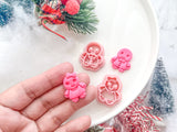 Christmas Gingerbread Boy Gingerbread Girl Pair Polymer Clay Cutter