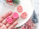 Christmas Mr and Mrs Santa (1 pair ) Polymer Clay Cutter