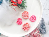 Christmas Mr and Mrs Santa (1 pair ) Polymer Clay Cutter