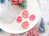Christmas Mr and Mrs Santa (1 pair ) Polymer Clay Cutter