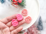 Christmas Mr and Mrs Santa (1 pair ) Polymer Clay Cutter