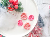 Christmas Mr and Mrs Santa (1 pair ) Polymer Clay Cutter