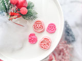 Christmas Mr and Mrs Santa (1 pair ) Polymer Clay Cutter