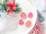 Christmas Mr and Mrs Santa (1 pair ) Polymer Clay Cutter