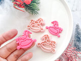 Christmas Rocking Horse Polymer Clay Cutter
