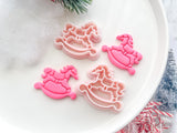 Christmas Rocking Horse Polymer Clay Cutter
