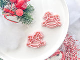 Christmas Rocking Horse Polymer Clay Cutter