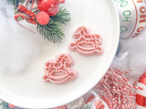 Christmas Rocking Horse Polymer Clay Cutter