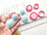 Circle Bezel Cutter Set (2pc set) | Circle Setting Shape Set Polymer Clay Cutters