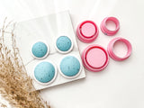 Circle Bezel Cutter Set (2pc set) | Circle Setting Shape Set Polymer Clay Cutters