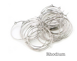 10 Pairs (20pcs) , 20mm/25mm/30mm/35mm, Copper Earring Hoop - Choose your Colour