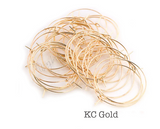 10 Pairs (20pcs) , 20mm/25mm/30mm/35mm, Copper Earring Hoop - Choose your Colour