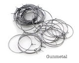10 Pairs (20pcs) , 20mm/25mm/30mm/35mm, Copper Earring Hoop - Choose your Colour