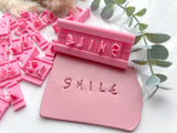 CAPITAL LETTERS - Alphabet Cookie  Stamp •  Alphabet Fondant  Stamp  • Polymer Clay Stamp   • Letter Embossing  Stamp • CS-a