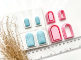 Dome Bezel Cutter Set (2pc set) | Dome Setting Shape Set Polymer Clay Cutters