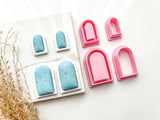 Dome Bezel Cutter Set (2pc set) | Dome Setting Shape Set Polymer Clay Cutters