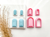 Dome Bezel Cutter Set (2pc set) | Dome Setting Shape Set Polymer Clay Cutters