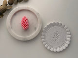 Leaf Polymer Clay Stamp, Leaf Clay Stamp, Line Art Clay Stamp, Earring Making Tool