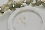 10pcs(5pairs), 316 Surgical Stainless Steel Earring Hooks, with Vertical Loops
