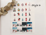 Christmas Theme Water Transfer | Magic Transfer | Water Soluble Image Transfer for Polymer Clay