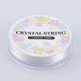 1mm, 1 Roll (approx 10m/roll), Elastic Crystal Thread Cord, For Jewelry Making in Clear