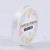 1mm, 1 Roll (approx 10m/roll), Elastic Crystal Thread Cord, For Jewelry Making in Clear