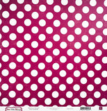 Echo Park Dots & Stripes Amethyst Tiny Dots Paper