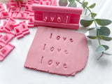 SMALL LETTERS - Alphabet Cookie  Stamp •  Alphabet Fondant  Stamp  • Polymer Clay Stamp   • Letter Embossing  Stamp • CS-a