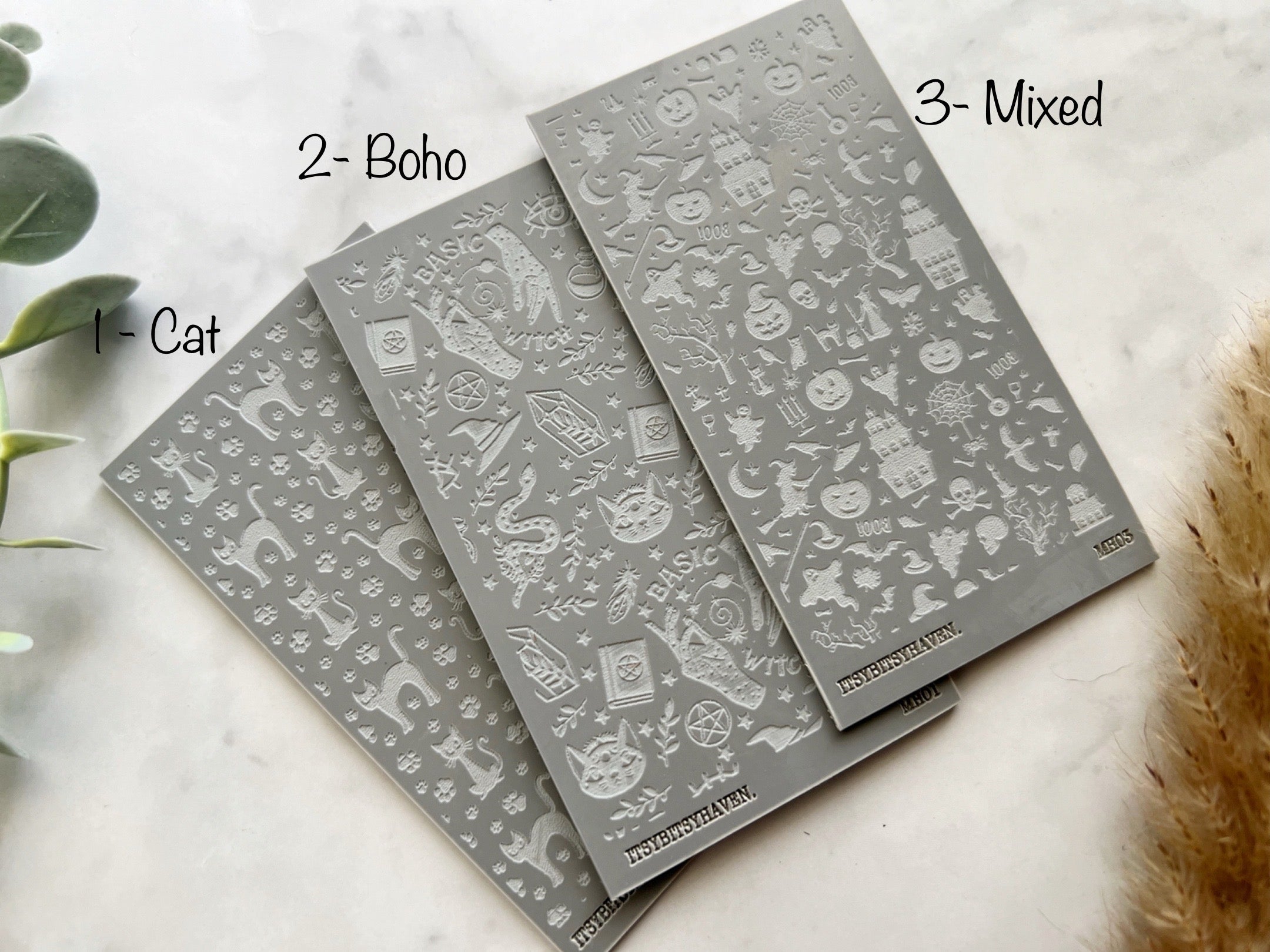Halloween Texture Mat •  Polymer Clay Mat