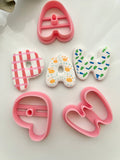 Bubble Letter Alphabet Shaped Polymer Clay Cutter • Clay Cutter • Cookie Cutter • CS-M (Copy)