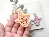 Halloween Boho Witch Skull Shaped Polymer Clay Cutter • Clay Cutter