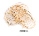 10 Pairs (20pcs) , 20mm/25mm/30mm/35mm, Copper Earring Hoop - Choose your Colour
