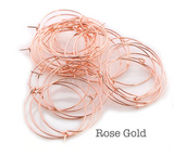 10 Pairs (20pcs) , 20mm/25mm/30mm/35mm, Copper Earring Hoop - Choose your Colour