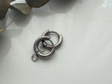 201 Stainless Steel Huggie Hoop Earring Findings, Surgical Pin, Platinum
