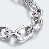 304 Stainless Steel Cross Chain Bracelet Blank, Tarnish Resistant, 21cm with Lobster Clasp, DIY Jewelry Findings, 1pc