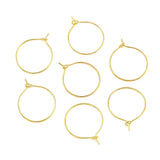20pcs,  20mm,  Gold Plated Brass Earring Hoops