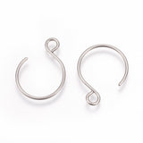 10pcs, 22x18mm, BIGGER Vacuum Plating 304 Stainless Steel Earring Hooks in Stainless Steel Colour (Copy)
